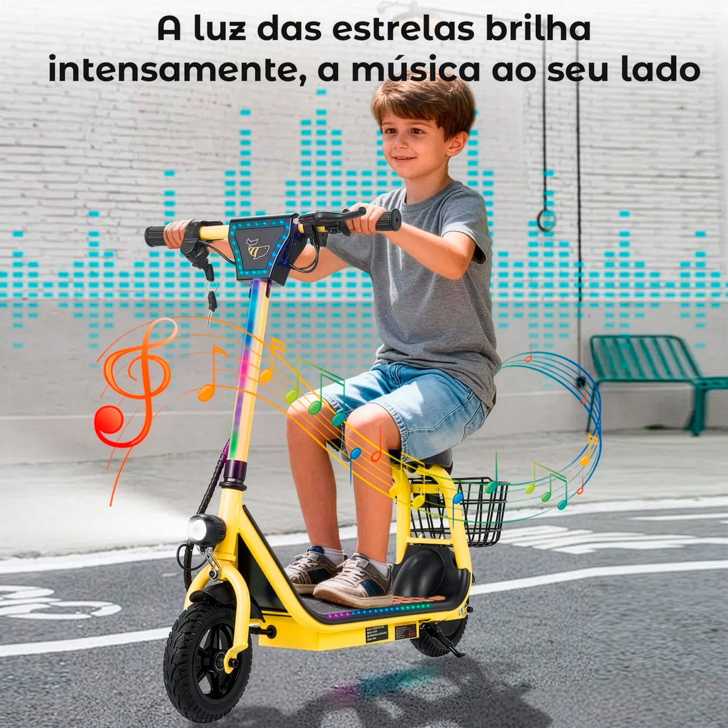 Honeywhale Jl006 Patinete Elétrico Infantil 300w 18km/h 10km Rosa