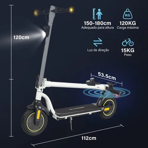 Honey Whale S5 450w Patinete Elétrico Scooter 32km/h 22km