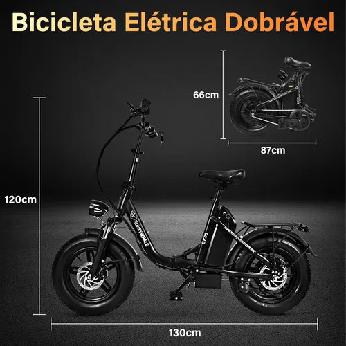 Honey Whale Bk05 - Bicicleta Elétrica 500w 40km 38km/h