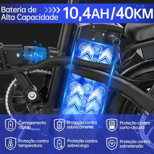 Honey Whale S6-s Bicicleta Elétrica 750w 40km 35km/h