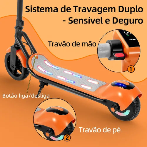 Honeywhale E2 Patinete Elétrico Infantil 138w 15km/h 8km