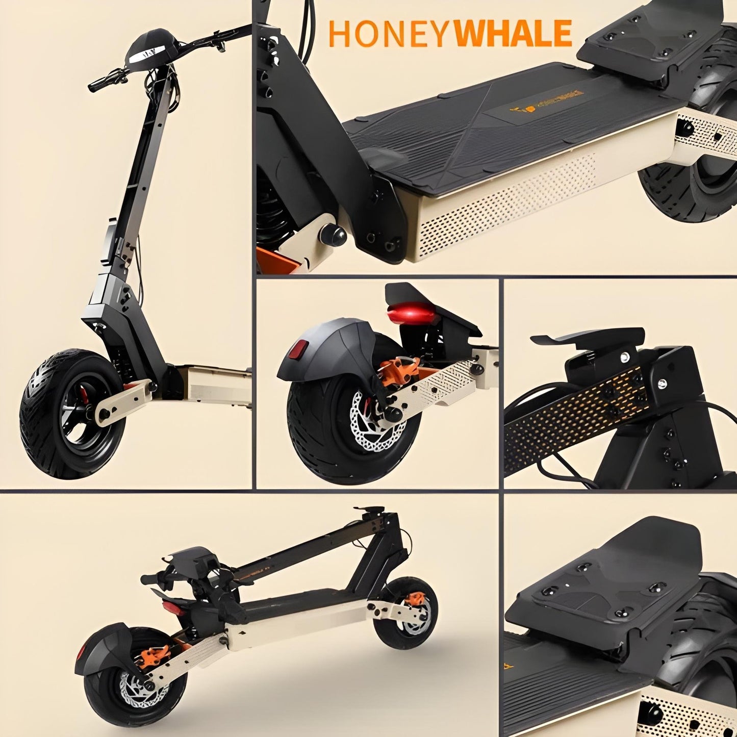 Honey Whale H4 - 2400w Patinete Elétrico Scooter 70km/h 20,8ah