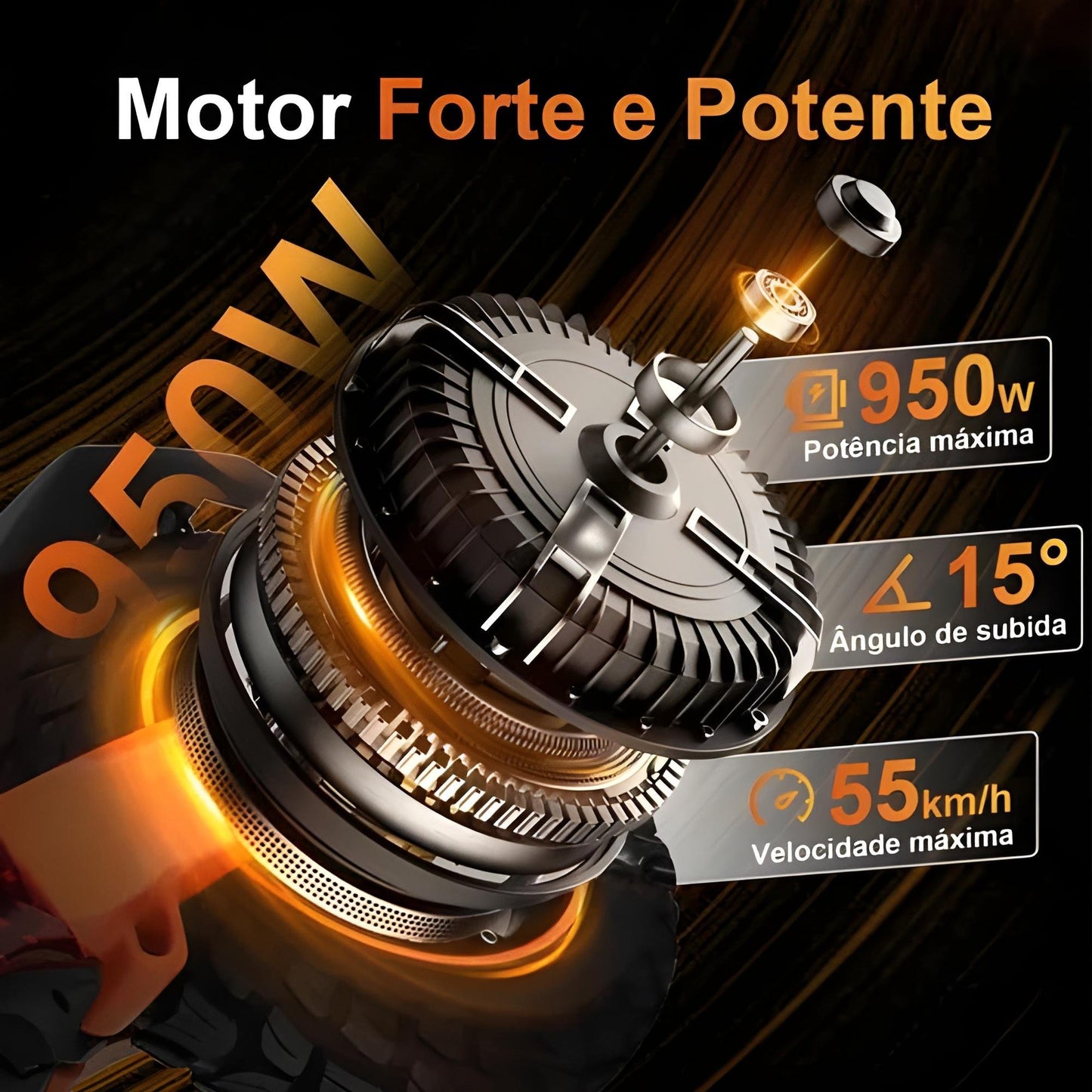 Honey Whale T8a - 950w Patinete Elétrico Scooter  55 Km/h 50km