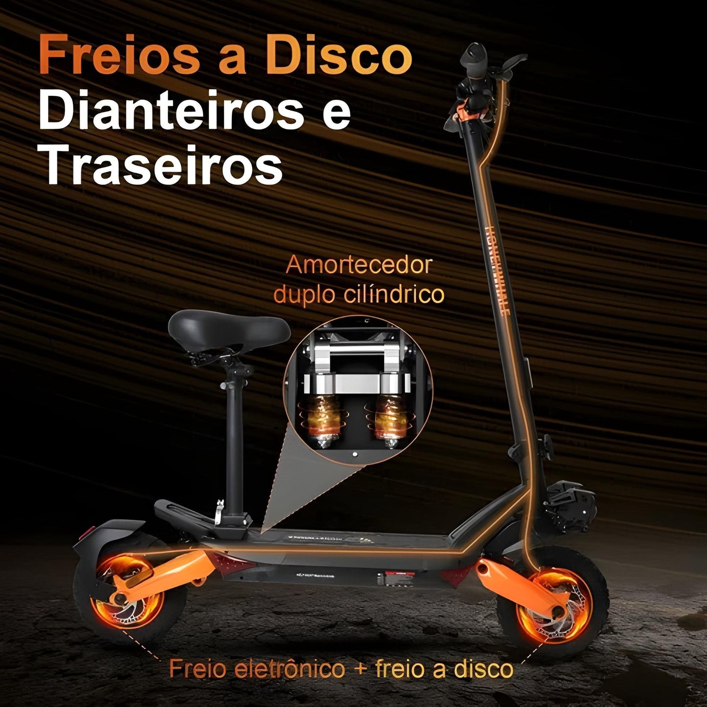 Honey Whale T8a - 950w Patinete Elétrico Scooter  55 Km/h 50km