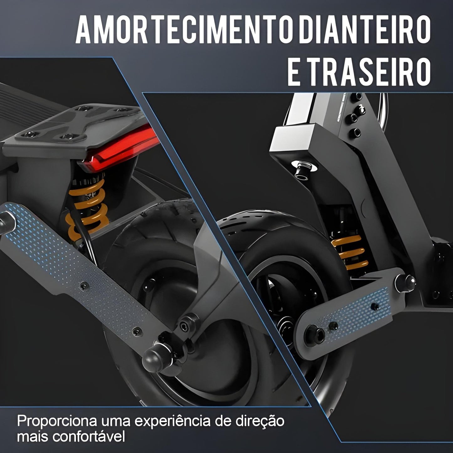 Honey Whale H4 Cinza - 2400w Patinete Elétrico Scooter 70km/h 20,8ah
