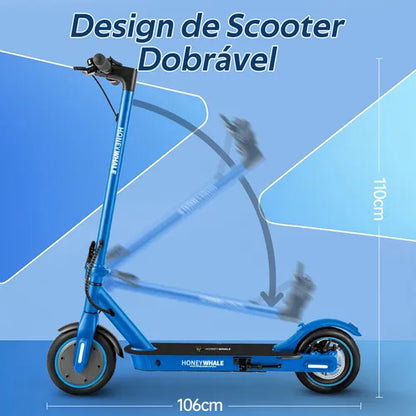 Honey Whale M2 Pro - azul - Patinete Elétrico Scooter 32km/h 500w 22km