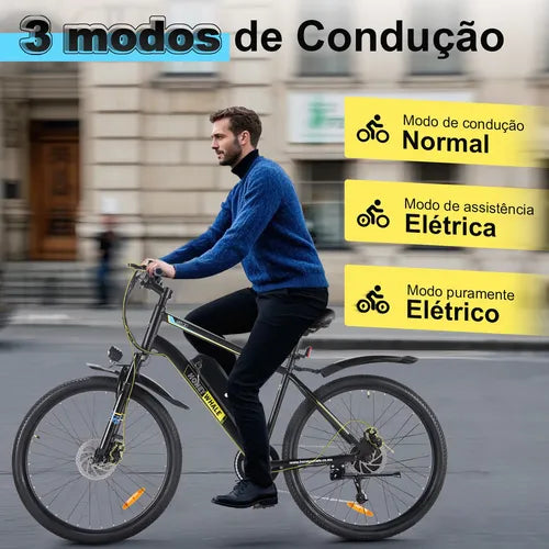 Honey Whale S8 - Bicicleta Elétrica Adulto 450w 50km 35km/h