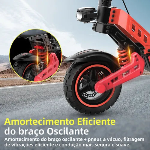 Honey Whale T4b-n - Patinete Elétrico Adulto 1000w 55km/h 50km