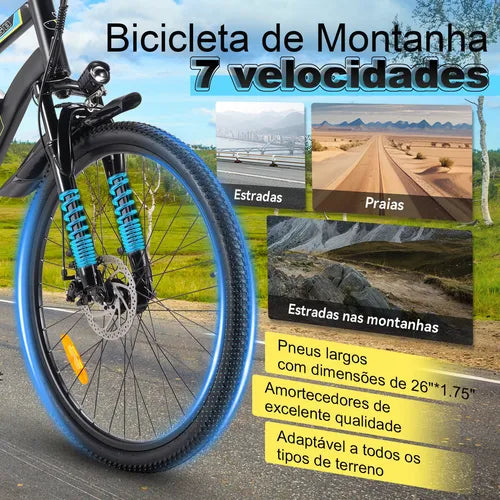Honey Whale S8 - Bicicleta Elétrica Adulto 450w 50km 35km/h