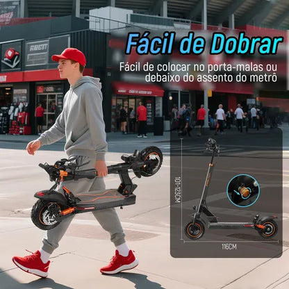Honey Whale M4 - Patinete Elétrico Scooter 600w 40km/h 35km