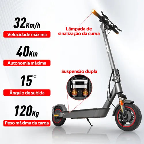 Honey Whale E9 MaxS 650w Patinete Elétrico Scooter 40km 15ah