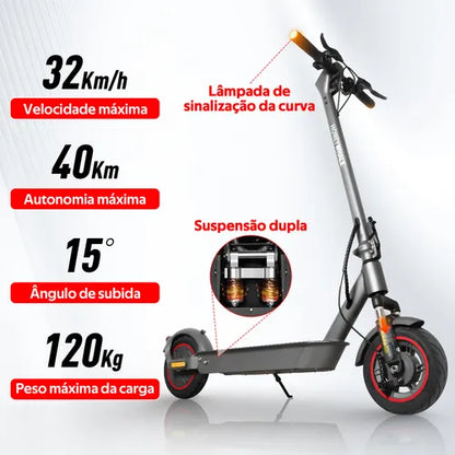 Honey Whale E9 MaxS 650w Patinete Elétrico Scooter 40km 15ah