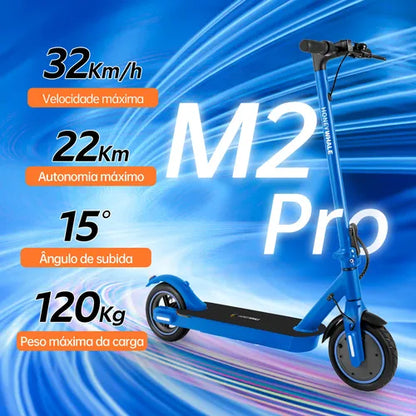 Honey Whale M2 Pro - azul - Patinete Elétrico Scooter 32km/h 500w 22km