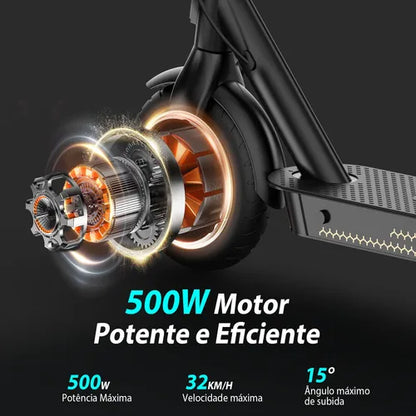 Honey Whale E9t - Patinete Elétrico Scooter 500w 32km/h 22km