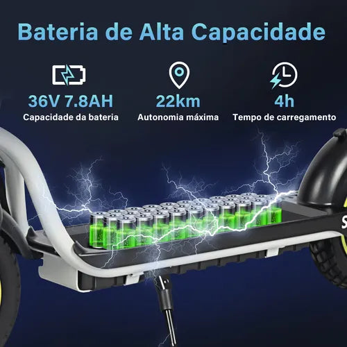 Honey Whale S5 450w Patinete Elétrico Scooter 32km/h 22km