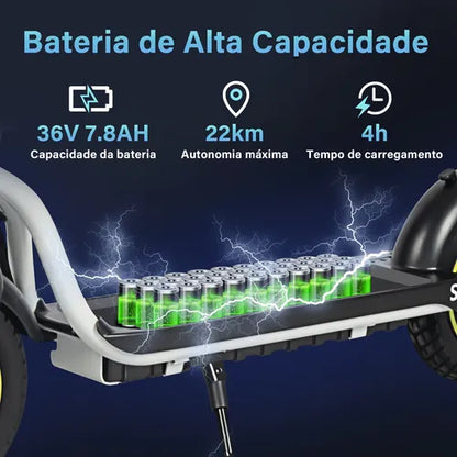 Honey Whale S5 450w Patinete Elétrico Scooter 32km/h 22km