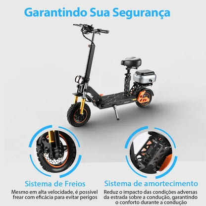 1000w Honeywhale H3 Patinete Elétrico Scooter 60km 55km/h