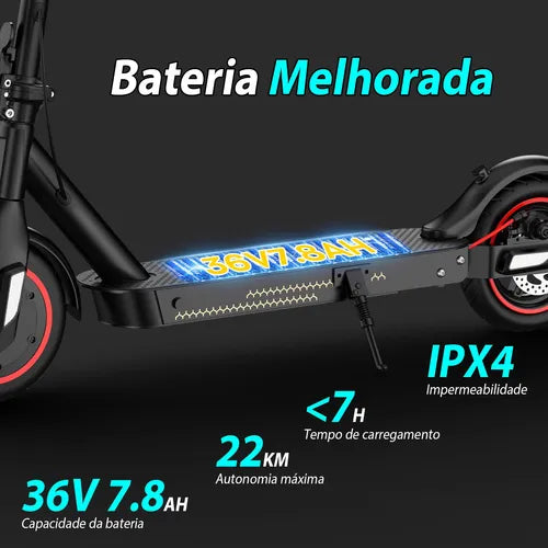 Honey Whale E9t - Patinete Elétrico Scooter 500w 32km/h 22km