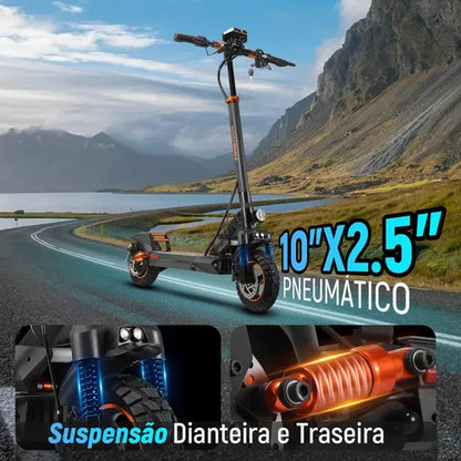 Honey Whale M4 - Patinete Elétrico Scooter 600w 40km/h 35km