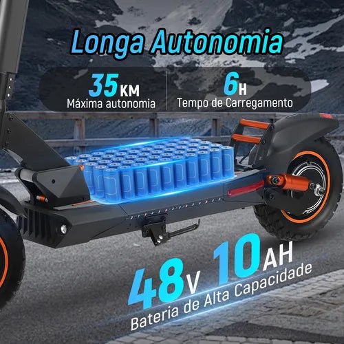 Honey Whale M4 - Patinete Elétrico Scooter 600w 40km/h 35km
