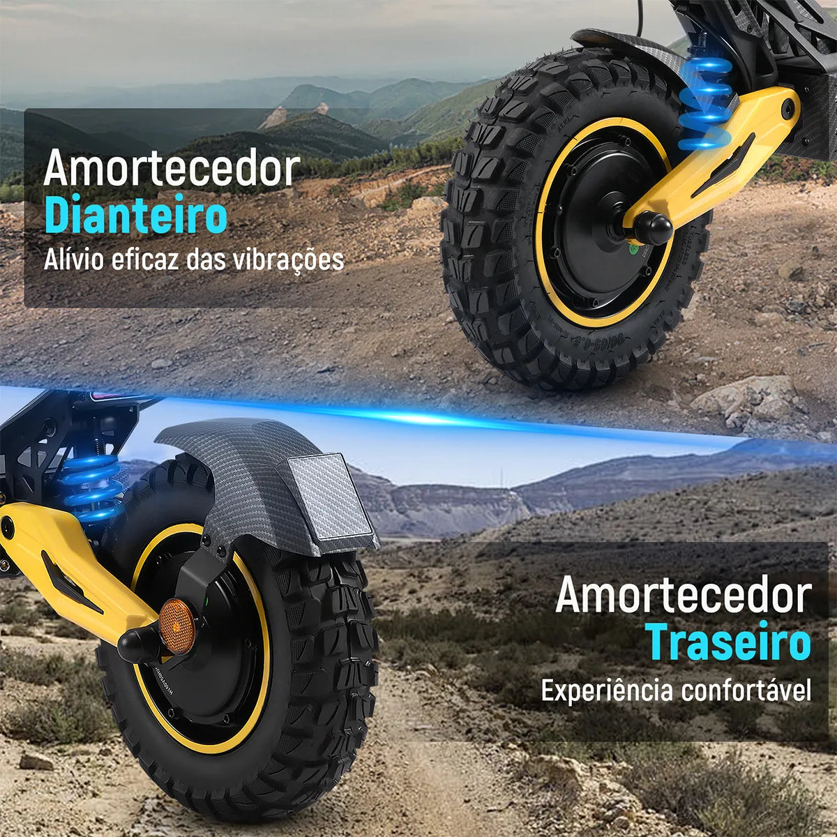 Honeywhale G4 Max Patinete Eletrico Adulto, 1640w*2-72km/h-70km-150kg, Scooter Eletrica Motor-velocidade-autonomia-carga, Patinete Juvenil Dobrável Com Cartão Nfc, Honey Whale Preto-amarelo