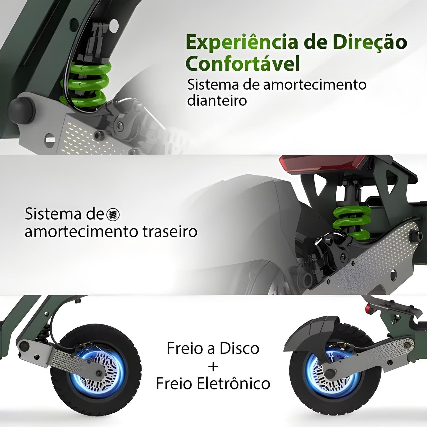 Honey Whale H2 Dual - 1200w*2 dual Patinete Elétrico Scooter 65km