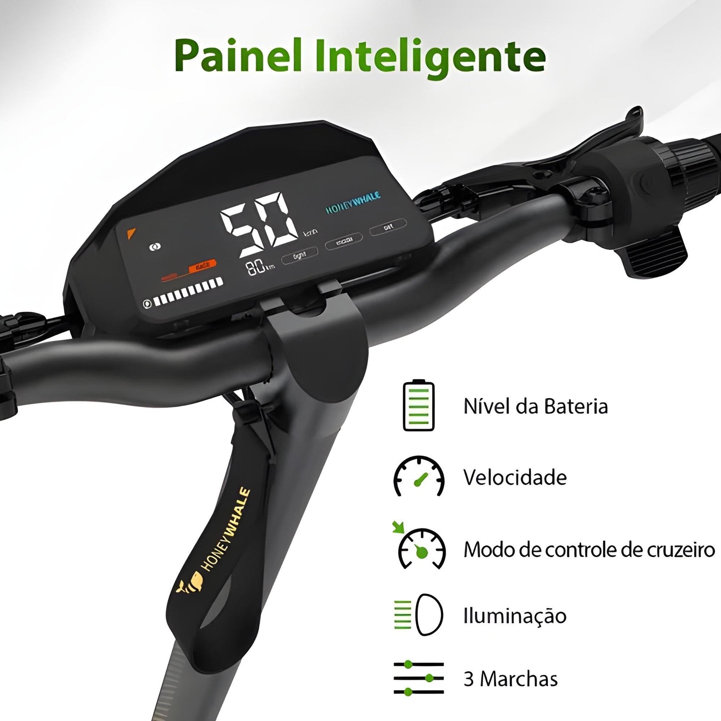 Honey Whale H2 Dual - 1200w*2 dual Patinete Elétrico Scooter 65km