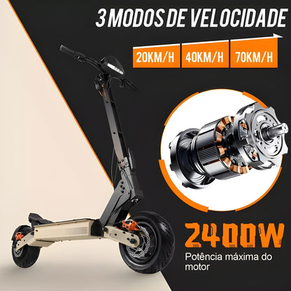 Honey Whale H4 - 2400w Patinete Elétrico Scooter 70km/h 20,8ah