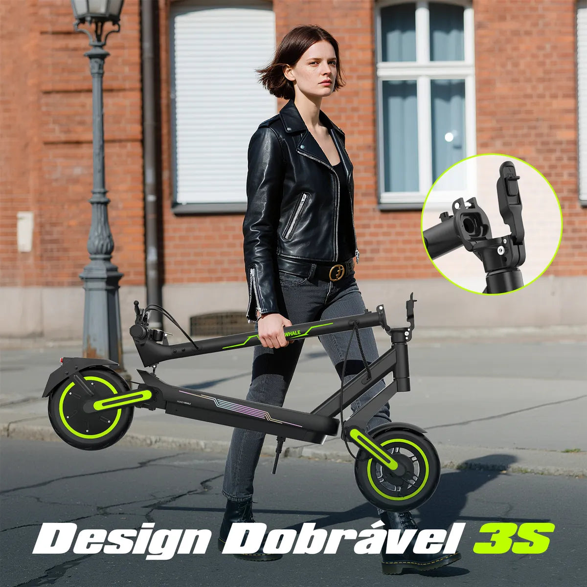 Honeywhale E9max-n Patinete Elétrico, 650w Scooter 40km
