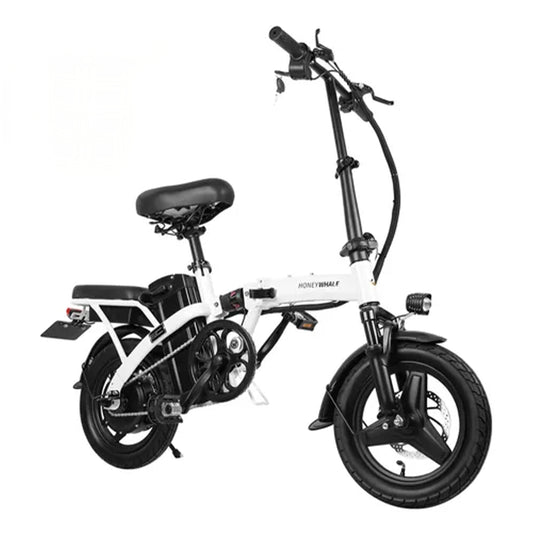 Honey Whale S6-s - branco - Bicicleta Elétrica 750w 40km 35km/h