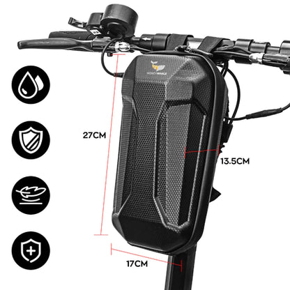 HONEYWHALE 4L Bolsa Frontal Rígida para Patinete, Aplicável a bicicletas e scooters