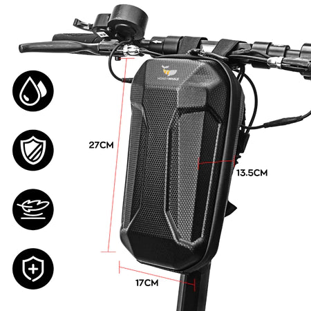 HONEYWHALE 4L Bolsa Frontal Rígida para Patinete, Aplicável a bicicletas e scooters