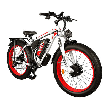 Bicicleta Elétrica de Montanha Honey Whale BK08 - vermelha