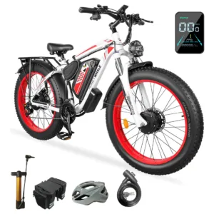 HONEYWHALE BK08 Bicicleta Elétrica de Montanha Motores Duplos 2100W Bateria 48V 23.5Ah Aro 26 21 Marchas