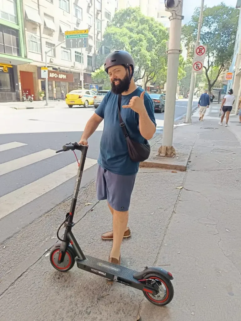 Patinete Elétrico HONEYWHALE M2 Pro 500W 32 km/h Dobrável com Bluetooth e LED photo review
