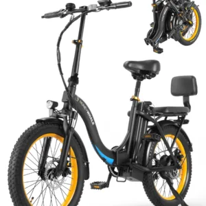 HONEYWHALE BW02 Bicicleta Elétrica Dobrável Motor 790W Bateria 48V Pneus Fat 20" All-Terrain